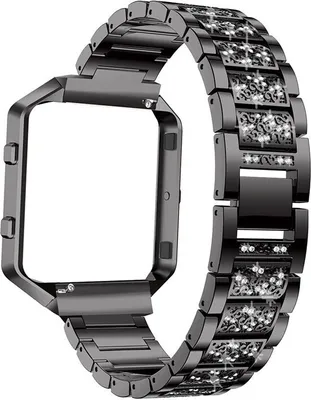 Zdjęcie produktu dla INF Pasek do zegarka z ramką ochronną do Fitbit Blaze Czarny