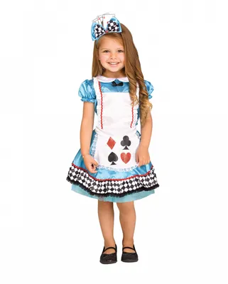 Produktbild von Märchenkostüm Wunderland Kleid mit Karten-Motiv