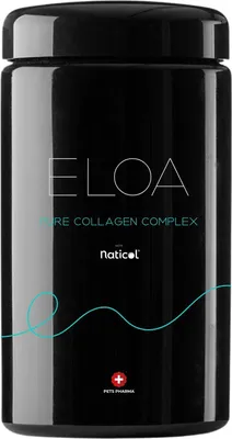 Produktbild von ELOA Pure Collagen Complex, Nahrungsergänzungsmittel für Hunde, Hydrolysiertes Rind- und Fischkollagen, Moleküle 2, 3 und 5 kDa, Unterstützung für Haut, Knochen und Knorpel