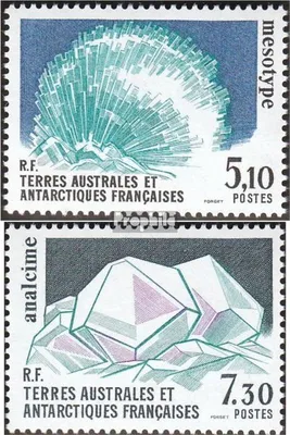 Produktbild von Briefmarken Französ. Gebiete Antarktis 1989 Mi 245-246 (kompl.Ausg.) postfrisch Mineralien