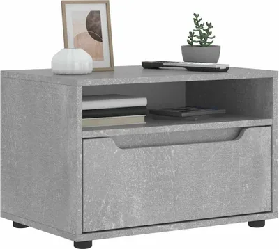 Produktbild von "2026 Promotion" TV-Schrank - TV-Lowboard - VISNES Betongrau 60x40x38 cm Holzwerkstoff - TV-Regal CC25843