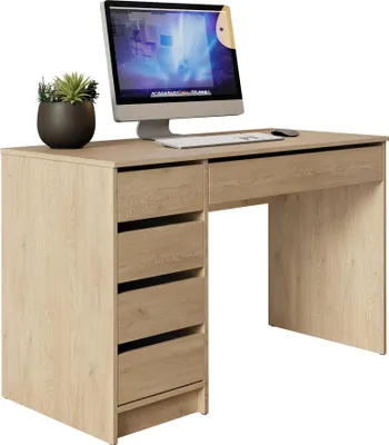 Produktbild von MIRJAN24 Schreibtisch / Schminktisch Ada, Elegante Kosmetiktisch, Frisiertisch, Modern Schlafzimmer (Eiche Cremona)