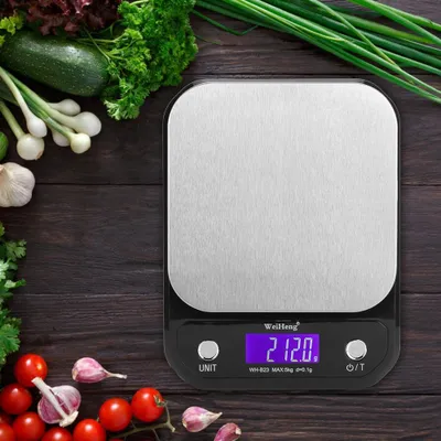 Image de Balance de cuisine électronique numérique de 5 kg avec précision de 0,1 g, pour la cuisine et la pâtisserie (WH B23)