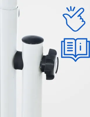 Produktbild von Standspiegel Nane Oval weiß
