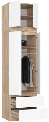 Image de Armoire fonctionnelle S60 avec rehausse et 2 tiroirs