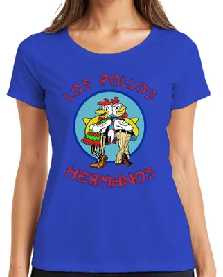 Obrázek produktu pro LOS POLLOS HERMANOS fast food kultovní série fanoušků kultovní fan art dámské tričko, modrá, M