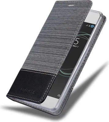 Immagine prodotto di Cadorabo custodia per Sony Xperia XA1 custodia protettiva in grigio custodia per cellulare custodia a libro cover
