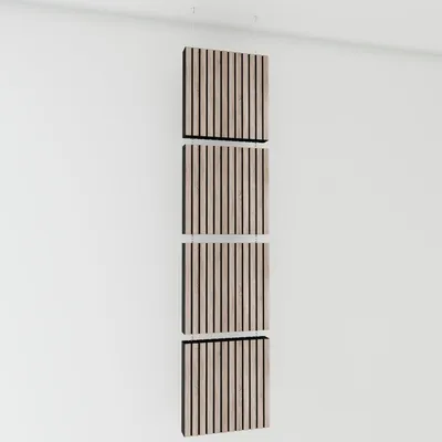 Obrázek produktu pro Balení po 4 kusech – dekorativní akustické závěsné panely | 200 x 50 cm | Závěsné přepážky | Modulární panely pohlcující zvuk | SLATO | Sonoma