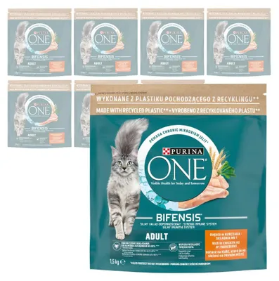 Produktbild von Purina One Bifensis Adult 8x1,5kg Trockenfutter für Katzen mit Huhn