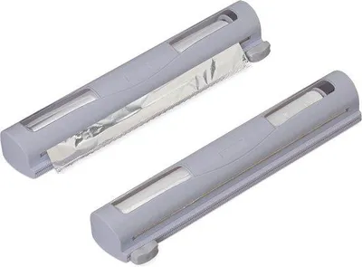 Produktbild von Folienschneider Foliehouder 2er-Set mit Schuimesser für die Küche, 37 cm breit