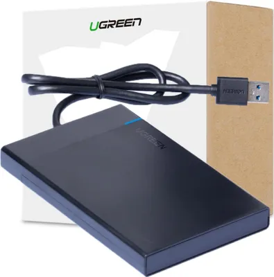 Immagine prodotto di Ugreen 30847 custodia per unità di archiviazione Custodia per HDD/SSD Nero 2,5"