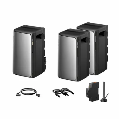 Produktbild von Balkonkraftwerk mit Speicher 5760Wh, EcoFlow Stream Ultra All-in-One 1920Wh Speicher mit Stream AC Pro 1920Wh Speicher x2 für Balkonkraftwerk(0% MwSt)