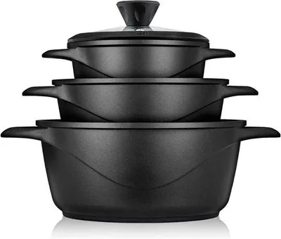 Produktbild von Famanu Pannenset 6-teilig - Gussaluminium mit Antihafteigenschaft