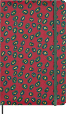 Immagine prodotto di Moleskine Taccuino Silk, Copertina Rigida con Seta Italiana di Mantero, con Pagine a Righe e Chiusura Elastica, con Confezione Regalo, Formato Large 21x13cm, Colore Bordeaux