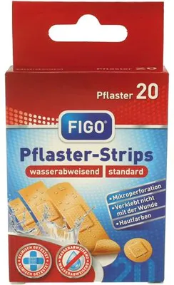 Produktbild von FIGO Wundverband Strips 20er in 4 Größen sortiert