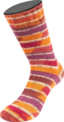 Produktbild von Lana Grossa - Meilenweit 100g Seta Giappone 3386 braun, fuchsia, tonrot, ecru, grau, mandarin, rotviolett