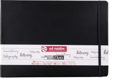 Produktbild von Talens Art Creation Skizzenbuch mit Punktraster 29,7 x 21 cm, 80 g, 80 Blätter