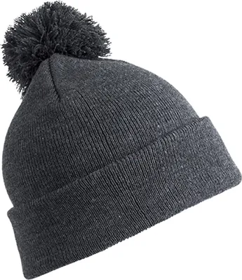 Produktbild von Result Winter Essentials RC028J | Junior Pom Pom Beanie Wintermütze für Kinder - Farbe: Grey - Größe: One Size