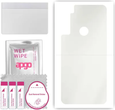 Produktbild von apgo Rückseite Schutzfolie, Matt, kompatibel mit Motorola One Fusion Plus, Hinten Hydrogel-Displayschutzfolie mit Positionierhilfe, kratzfest, einfache Montage