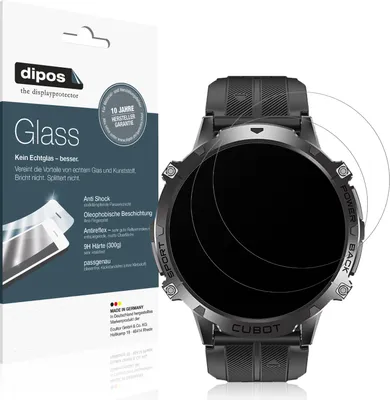 Produktbild von 2x Schutzfolie für Cubot X3 matt - Anti-Shock 9H Folie dipos Glass Kunststoffglas