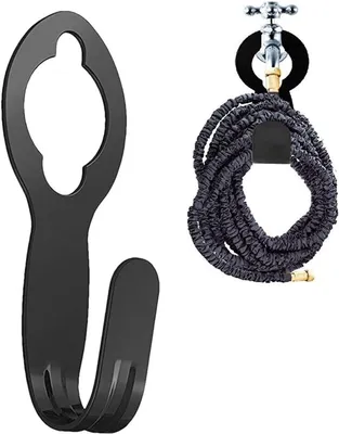 Wandmontage Haken - Garten Organisieren - Robustes Kohlenstoffstahl - 22,5 cm - Schwarz