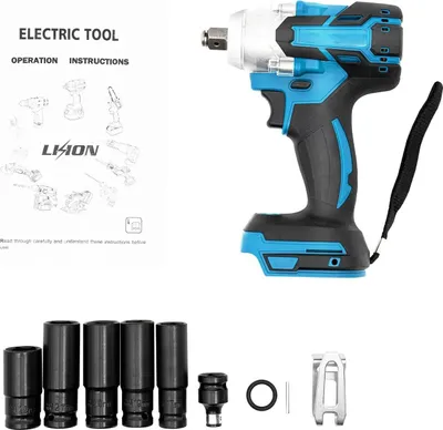 Obrázek produktu pro Rázový utahovák, krouticí moment 320 N-m, bezkartáčový motor, modrý