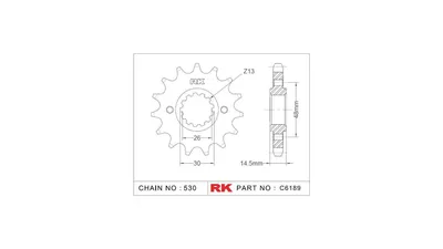 Produktbild von Rk-Ritzel 530 17z Standard