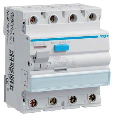 Produktbild von Hager CDH440D, Fehlerstromschutzschalter