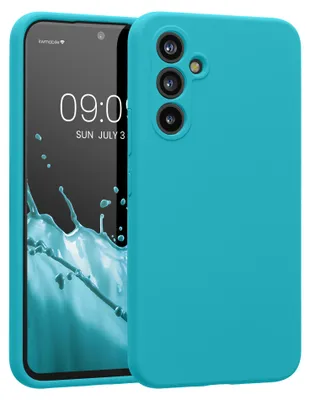 Produktbild von kwmobile Hülle kompatibel mit Samsung Galaxy A54 5G - Hülle Silikon gummiert - Handyhülle - Handy Case in Cool Glacier