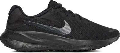 A black Nike sneaker shown from the side against a white background.