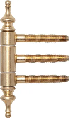 Zdjęcie produktu dla 3-częściowy zawias ozdobny z zatrzaskiem, ø 18 mm, stal mosiądzowana