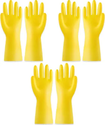 Obrázek produktu pro 3 páry gumových kuchyňských rukavic