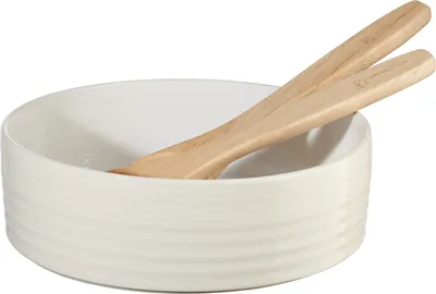 Produktbild von ASA Selection re:glaze Salatschale sparkling white Ø 25 cm, H 8 cm