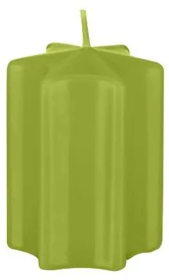 Produktbild von Sternkerzen Limonegrün 12 x Ø 6 cm, 8 Stück