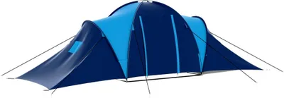 Produktbild von vidaXL Campingzelt Stoff 9 Personen Dunkelblau und Blau