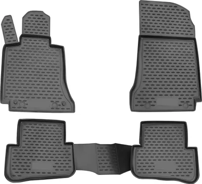 Zdjęcie produktu dla 2007-2014 Mercedes C Class W204 S204 dywaniki podłogowe TPE czarne 4 szt