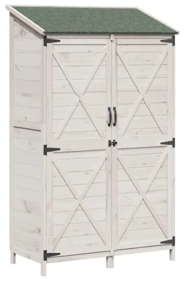Immagine prodotto di Capanno da Giardino Bianco 106 x 56 x 176,5 cm