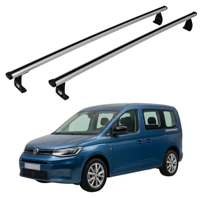 Produktbild von Dachgepäckträger für Volkswagen Caddy (2003-2020), Aluminium, leicht, silber