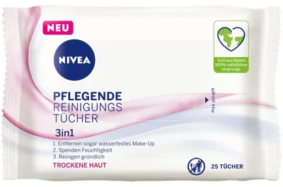 Zdjęcie produktu dla Nivea VISAGE Odżywcze chusteczki oczyszczające