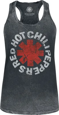 Produktbild von Red Hot Chili Peppers Tank-Top Damen Distressed Logo schwarz L