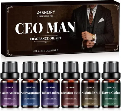 Obrázok produktu pre Sada esenciálnych olejov 6x10 ml, 6 vôní, pre difuzér, aromaterapia