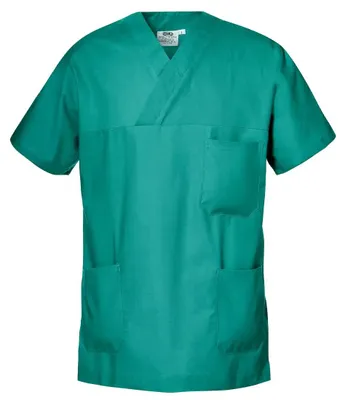 Obrázok produktu pre Pánska košeľa Sir Safety Cardio s krátkym rukávom zo 100 % bavlny s výstrihom do V, veľkosť 3XL, zelená