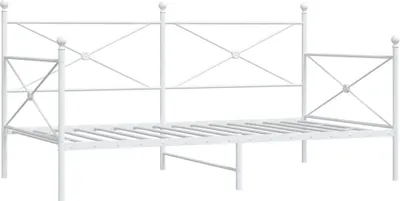 Produktbild von Tagesbett ohne Matratze Weiß 100x200 cm Stahl