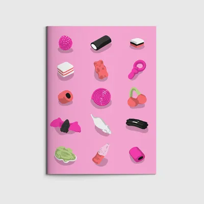 Produktbild von Nobis Design - Notizheft A6 - neonstyle - Gummies