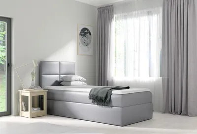 Produktbild von Bett Bettkasten Schlafzimmer Design Hotel Single  80 cm Jugendbett Boxspringbett