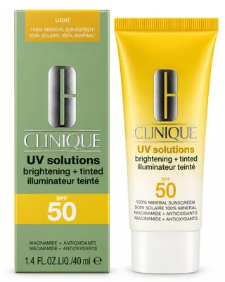 Imagen del producto de Clinique UV Solutions Protector Solar Facial Iluminador con Color SPF 50, tono claro, 40 ml