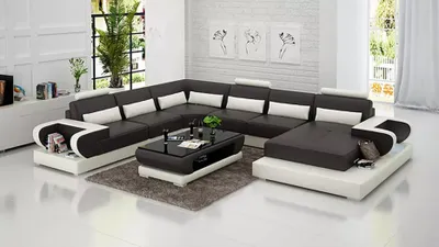 Produktbild von Ecksofa Polster Polsterecke UForm Couchtisch Modernes Sofa Wohnlandschaft  Neu