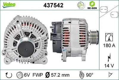 Produktbild von VALEO 437542 Lichtmaschine Generator LiMa 180A 14V für AUDI A6 Avant (4F5, C6) A6 Limousine (4F2, C6)