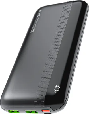 Produktbild von Voomy Charge P10, 10000 mAh, Lithium-Ion (Li-Ion), Quick Charge 3.0, 5 V, 10 W, Schwarz