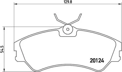 Produktbild von Brembo Bremsbelagsatz, Scheibenbremse Vorderachse P 85 028